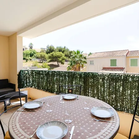 3 Pièces Avec Internet Et Parking Privé à Narbonne-plage - Fr-1-409-285 * Narbona